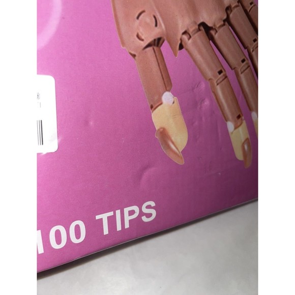 Nail Training Practice Hand 100 Tips Nail Tech Pivot Rotate Fake Hand Manicure - Picture 9 of 12
